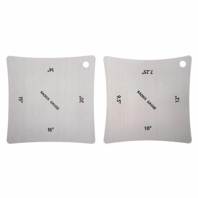 SET REGLETTES RADIUS ACIER INOXYDBALE