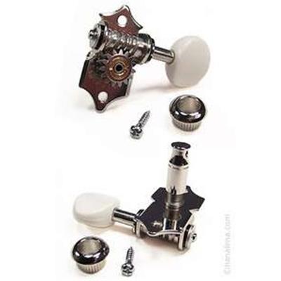 4 MECANIQUES GOTOH UK700-05MA HAP UKULELE BOUTONS BLANCS