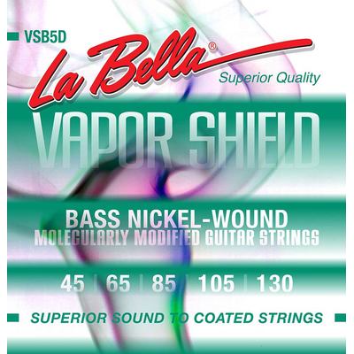 CORDES BASSE 5 CORDES LA BELLA VSB5D VAPOR SHIELD 45-130