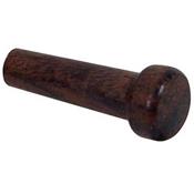 6 CHEVILLES GUITARE PALISSANDRE LARGE 5.5mm GROSSE TETE PLATE