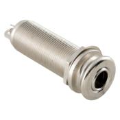 PRISE BARREL STEREO MEC CHROME AVEC ATTACHE-COURROIE