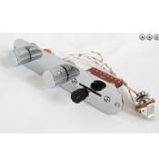 PLAQUE DE CONTROLE CABLEE TELECASTER 3 POSITIONS CHROME