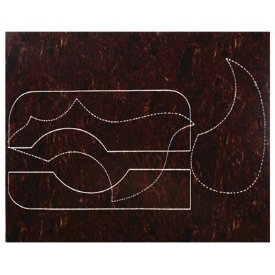 PLAQUE PICKGUARD AUTOCOLLANTE UNIVERSELLE TORTOISE