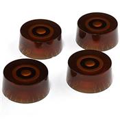 4 BOUTONS LOUPE AMBRE SOMBRE IMPORT