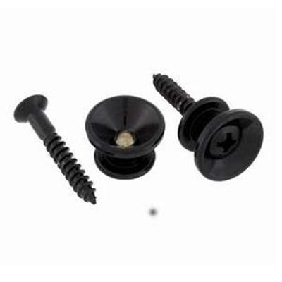 2 ATTACHE-COURROIE NOIRES FORME VINTAGE STANDARD 14mm