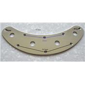 PLAQUE CONTROLE MUSIC MAN STINGRAY CHROME