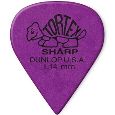 12 MEDIATORS DUNLOP TORTEX SHARP 1.14mm