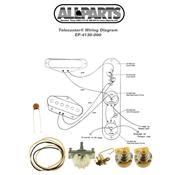 CABLAGE COMPLET GUITARE TELECASTER ALLPARTS 4 POSITIONS US