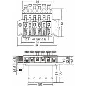 FLOYD ROSE CHROME DOUBLE LOCK
