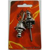 2 ATTACHE-COURROIE STRAPLOCKS NICKEL