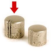 1 BOUTON DOME SANDBERG AGED RELIC NICKEL BIG 17,1x16x6mm