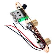 PLAQUE DE CONTROLE CABLEE TELECASTER 3 POSITIONS DOREE