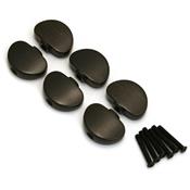 6 BOUTONS DE MECANIQUES GROVER EBENE + VIS