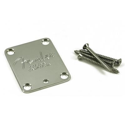 PLAQUE DE FIXATION CORPS/MANCHE FENDER CORONA 5 TROUS CHROME + VIS