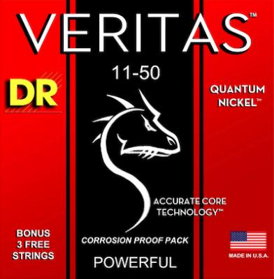 CORDES GUITARE 6 CORDES DR STRINGS VERITAS 11-50