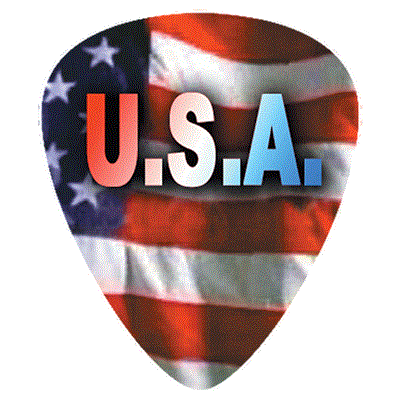 1 MEDIATOR HOT PICKS HOLOGRAMME USA ROCKS