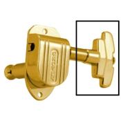 6 BOUTONS DE MECANIQUE HIPSHOT ART DECO DORES + VIS