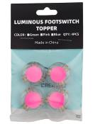 4 CAPUCHONS BOSTON FOOTSWITCH PHOSPHORESCENTS ROSES
