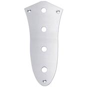 PLAQUE DE CONTROLE JAZZ BASS CHROME 4 TROUS 9.5mm