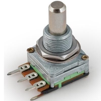 POTENTIOMETRE MEC AXE LISSE GAUCHER AUDIO 500K