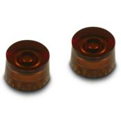 2 BOUTONS LOUPE AMBRE HAUT GIBSON 1950-52 US