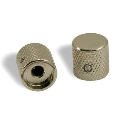 2 BOUTONS DOME PLAT LAITON NICKEL US 18x18mm UNIVERSEL