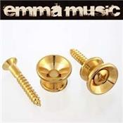 2 ATTACHE-COURROIE DOREES FORME VINTAGE STANDARD 14mm