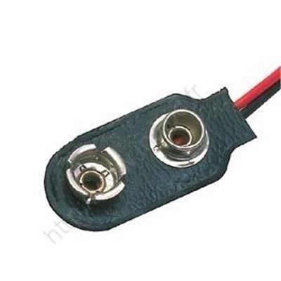 CABLE ET CONTACT POUR PILE 9V