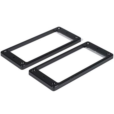 SET 2 CONTOURS MICROS NOIRS PLATS GUITARE 7 CORDES