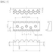 SILLET DE TETE FLOYD ROSE GOTOH GHL-1 43mm COSMO BLACK VISSE DERRIERE