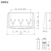 CHEVALET HARDTAIL GOTOH 510FX-6 52.5mm NOIR