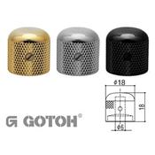 1 BOUTON DOME METAL NOIR GOTOH 18x18x6mm