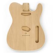 CORPS TELE CUSTOM AULNE NON VERNIS KBS BD-08TC-BD BLANC HOSCO