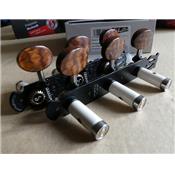 SCHALLER LYRA GRANDTUNE CLASSIC NOIR SATIN SNAKEWOOD AXES BLANCS ROLLER