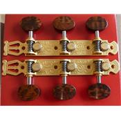 SCHALLER LYRA GRANDTUNE CLASSIC SATIN GOLD SNAKEWOOD BLACK ROLLER