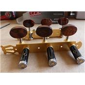 SCHALLER LYRA GRANDTUNE CLASSIC SATIN GOLD SNAKEWOOD BLACK ROLLER