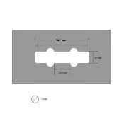 FRATER ROUTING TEMPLATE JASS BASS NECK PICKUP