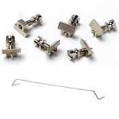 6 PONTETS NICKEL CHEVALET TYPE ABR-1