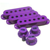 KIT STRAT : BOUTONS, CAPOTS MICROS, EMBOUT VIOLET