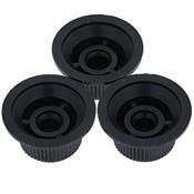 3 BOUTONS STRAT NOIRS FENDER