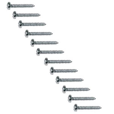 12 VIS MECANIQUES GUITARE NICKEL 9.5x2.2mm