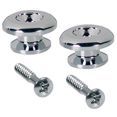 2 ATTACHE-COURROIE SOMMET PLAT 17mm CHROME