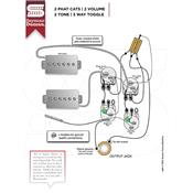 SET MICROS P90 FORMAT HUMBUCKER SEYMOUR DUNCAN PHAT CAT NICKEL