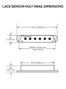 SET MICROS STRAT LACE PICKUPS HOLY GRAIL '54 NOIR
