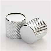 1 BOUTON DOME PLAT CHROME US 19,3x19,2x6,35mm