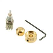 POTENTIOMETRE CONCENTRIQUE A25K AVEC BOUTON DORE