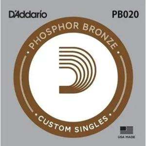 5 CORDES A L'UNITE D'ADDARIO FILEES PHOSPHOR BRONZE GAUGE 20