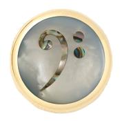 1 BOUTON ETAGE DORE + SOMMET CLE DE FA