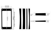 1 CONTOUR MICRO NOIR COURBE CHEVALET + VIS (8/9.2mm)