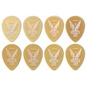 1 MEDIATOR CLAYTON ULTEM GOLD TEARDROP .72mm